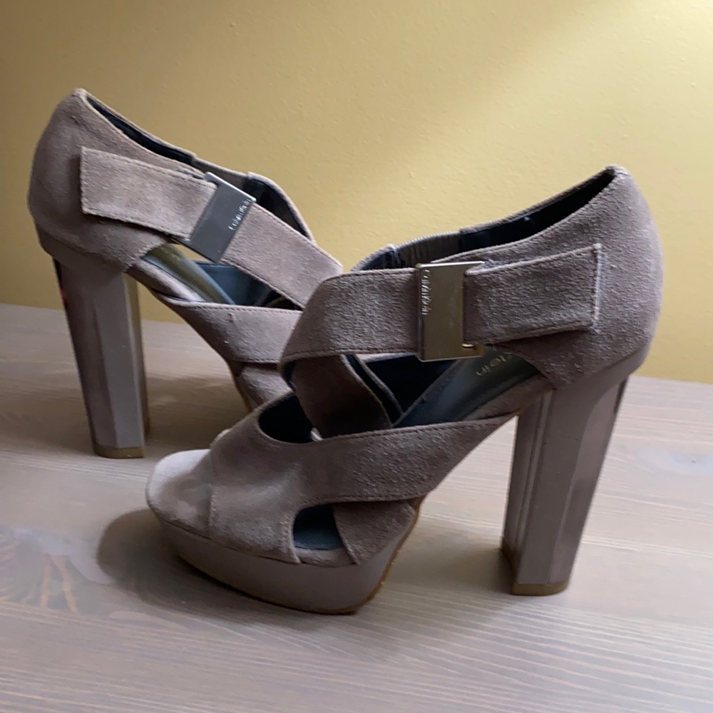 Calvin Klein suede heels
